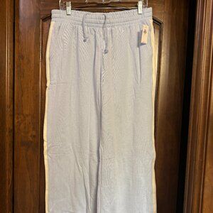 NWT Old Navy Womens Wide Leg Sweatpants Blue Elastic Waist Drawstring Medium
